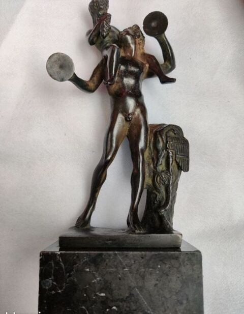 Statuette en bronze reprsentant enfant Bacchus et Pan 200 Asnires-sur-Seine (92)