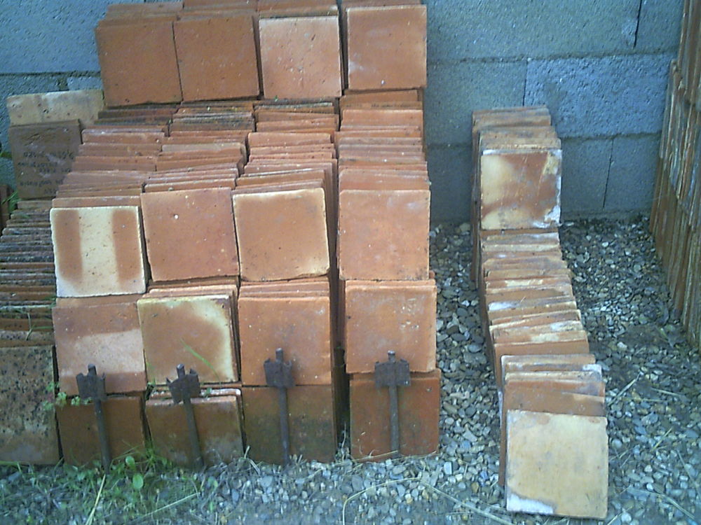 CARREAUX ANCIENS TERRE CUITE 15.5CM X 15.5CM Bricolage