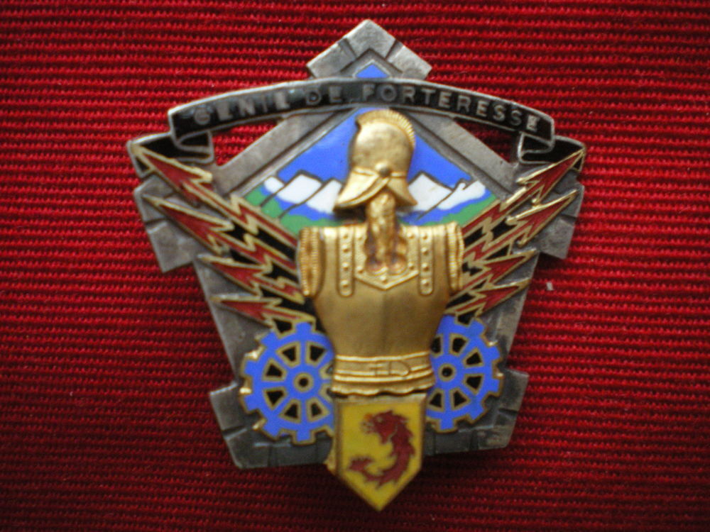 Insigne du G&eacute;nie - G&eacute;nie de Forteresse. 