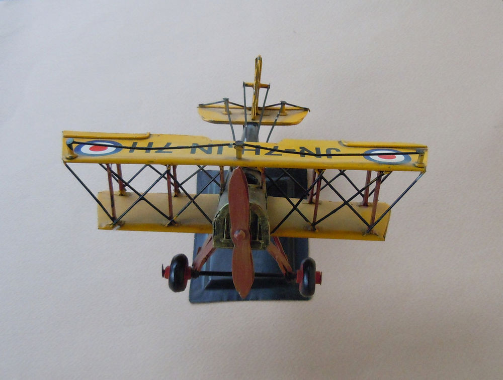 Avion m&eacute;tallique original Décoration