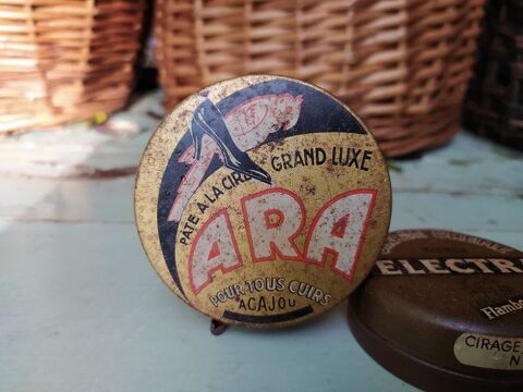 Ancienne Boite Publicitaire Cirage ARA 18 Loches (37)