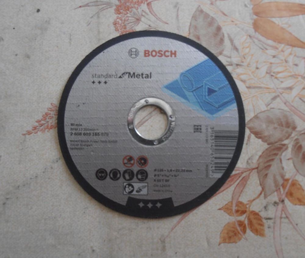 Disque &agrave; tron&ccedil;onner le m&eacute;tal &Oslash; 125 x 1.6 mm Bosch NEUF
Bricolage