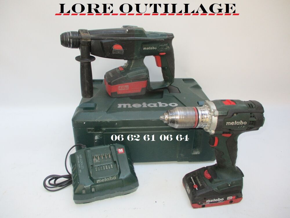 METABO Perforateur + Visseuse 18v Bricolage