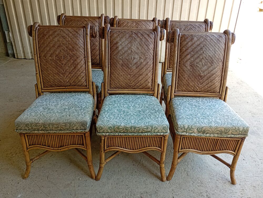 SALON DE JARDIN BAMBOU STYLE COLONNIAL Meubles