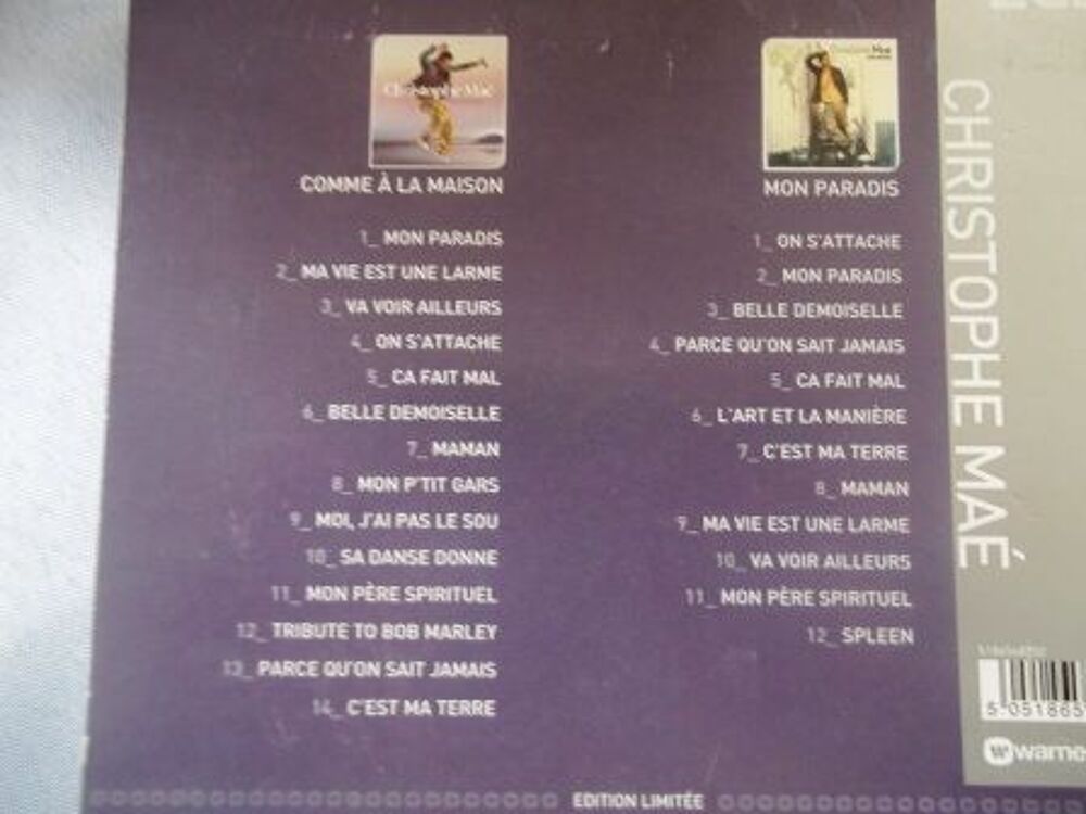 COFFRET CD Christophe Ma&eacute; CD et vinyles