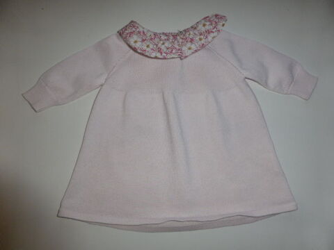 Cyrillus Robe tricotée rose col liberty 6 mois 8 Rueil-Malmaison (92)