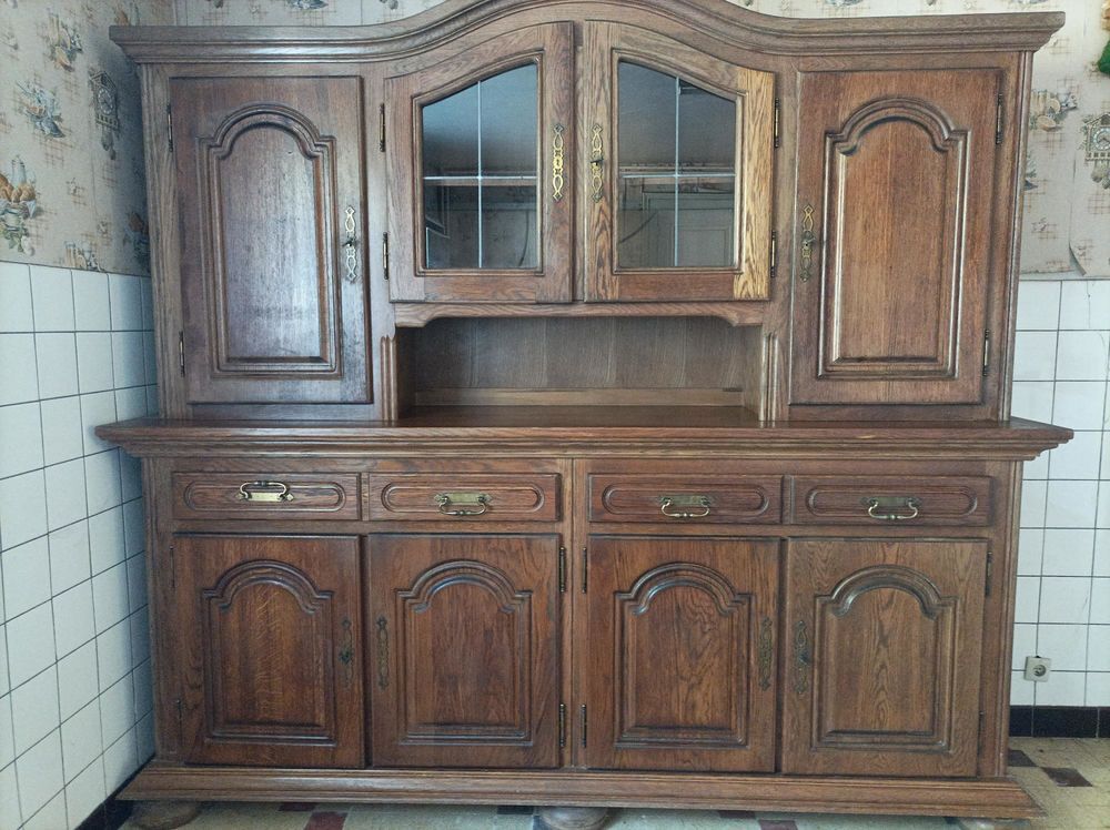 Buffet vaisselier vintage en bois Meubles