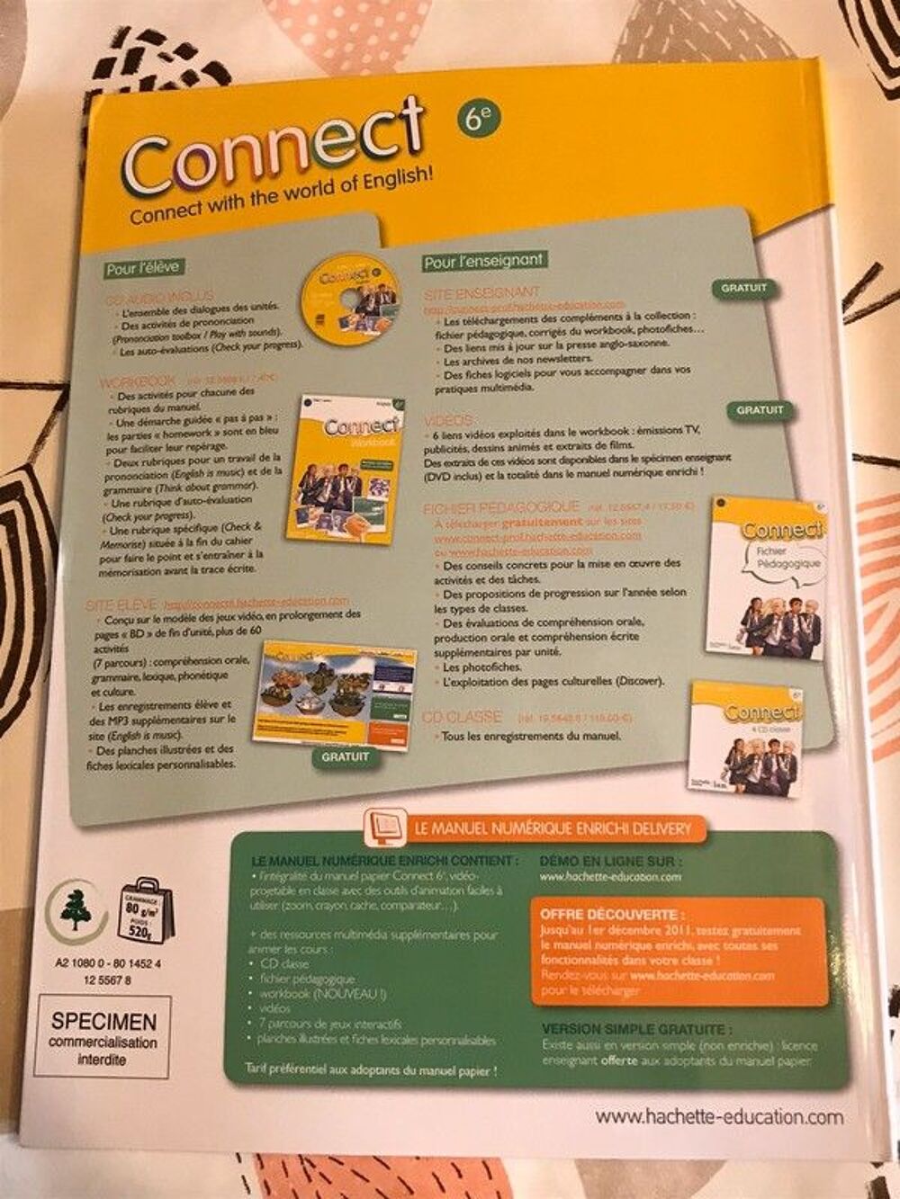 Livre d'Anglais Connect 6&egrave;me Livres et BD