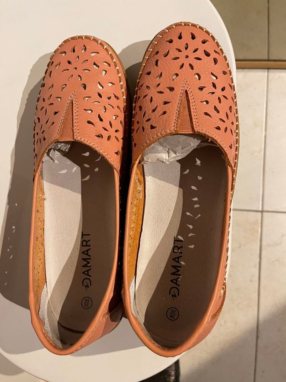Ballerines rose saumon taille 38 Chaussures