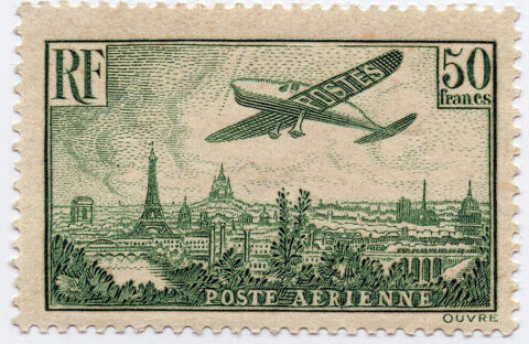 Timbre France Poste Arienne n14 50FF ** - EXPERT CALVES 900 Nmes (30)