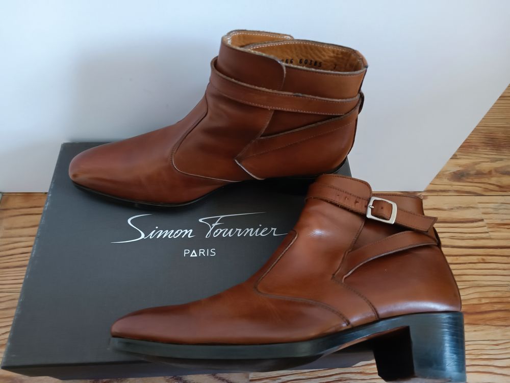 Bottine cuir jodhpur Simon Fournir bottier Paris taille 39 Chaussures