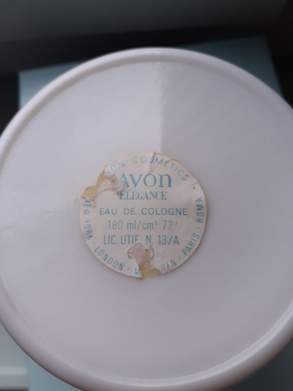 Flacon eau de cologne Avon vintage Décoration