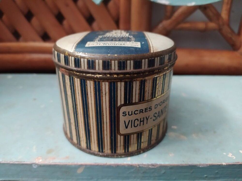 Boite Publicitaire Sucre d'Orge Vichy Sant&eacute; Ets H.Moinet 