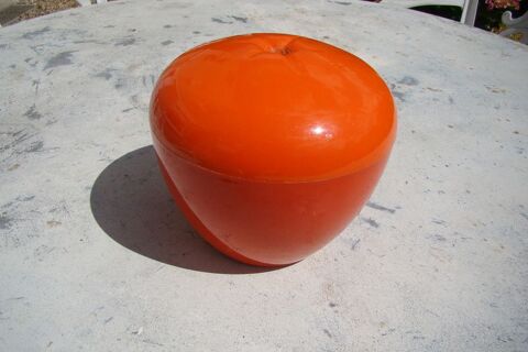 Seau / Pot � gla�ons pomme orange - vintage ann�es 1970 15 Gargenville (78)