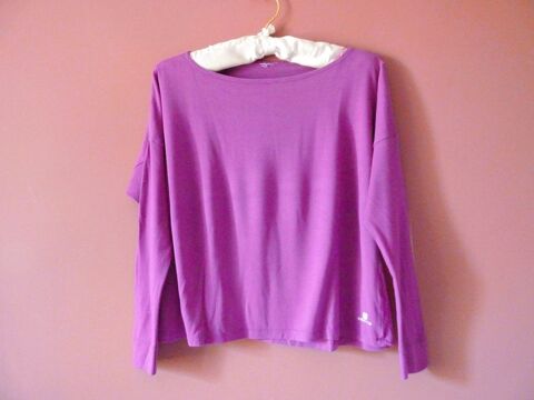 T-shirt fille domyos 12 ans sport danse violet manches longu 2 Brienne-le-Château (10)
