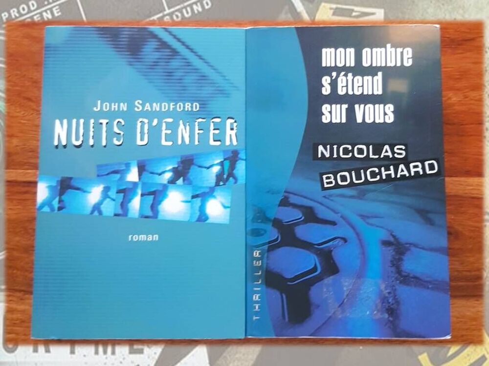 Thriller, Suspens, policier, polar - Lot 6 romans broch&eacute;s Livres et BD