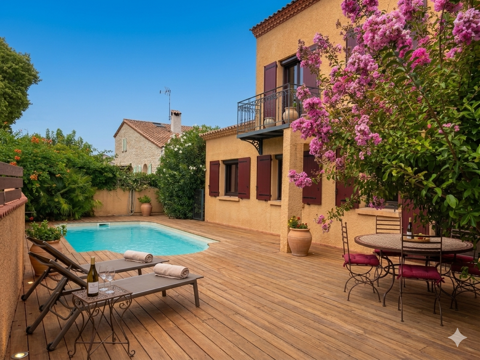   Maison individuelle Lavérune 200m² 6 chambres piscine CLIM Maison - 9 pièce(s) - 200 m²