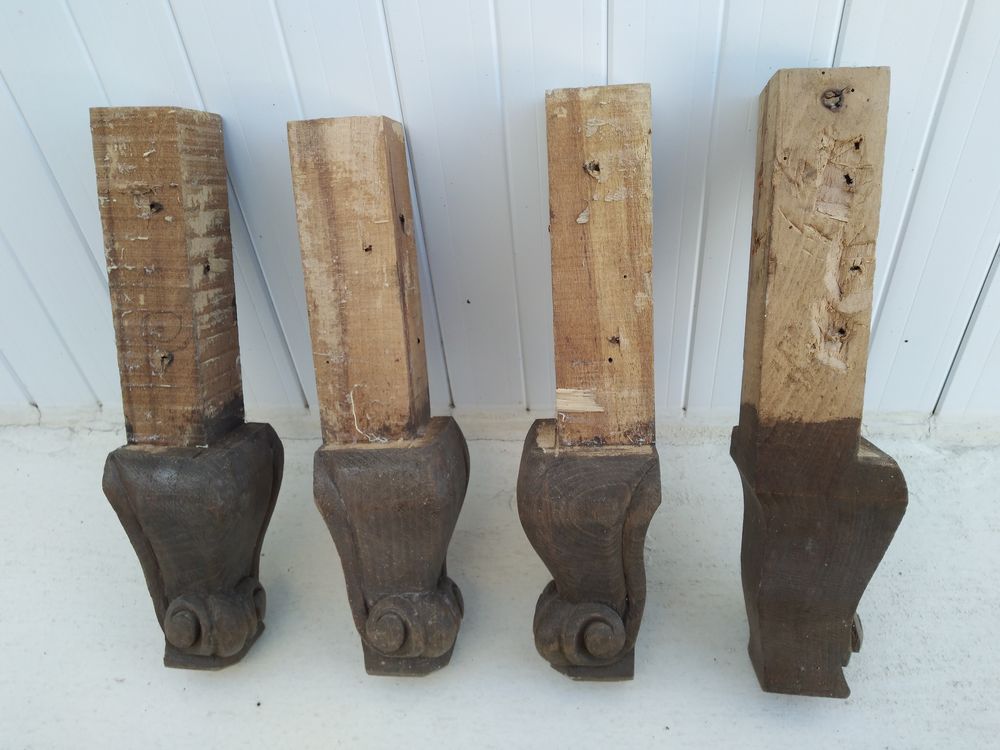 pieds de lit en h&ecirc;tre Bricolage