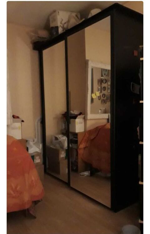 armoire noire Gautier portes coulissantes 180 Crteil (94)