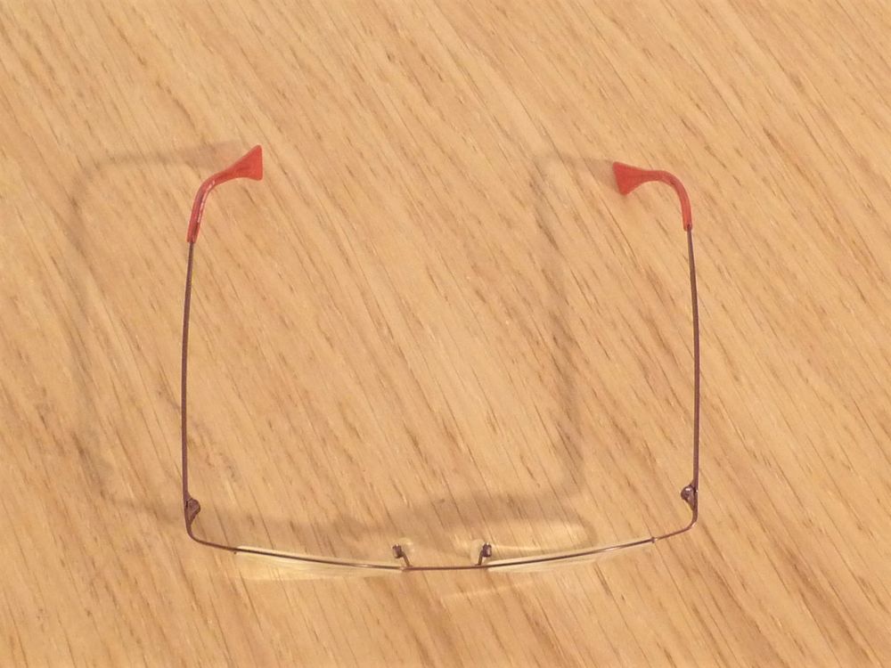 Monture/ Lunette de Vue Ronde Nylor en M&eacute;tal Rouge Bordeaux- Bijoux et montres