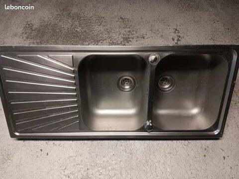 Évier 2 bacs inox complet 80 Gaël (35)