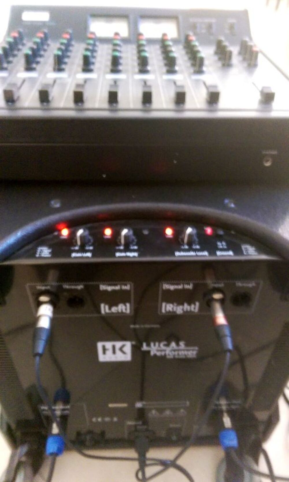 Sono 900 Watt HK AUDIO LUCAS PERFORMER + table mixage INKEL Instruments de musique