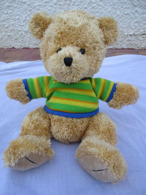 Ours en Peluche avec son Pull Coloré 8 La Ferté-Alais (91)
