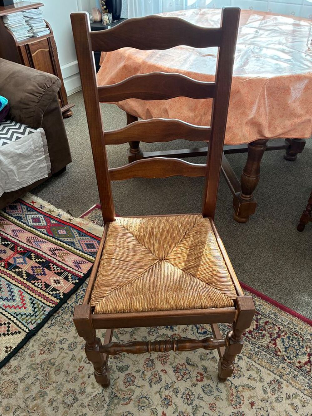 Table ronde en bois pour salon-salle &agrave; manger Meubles