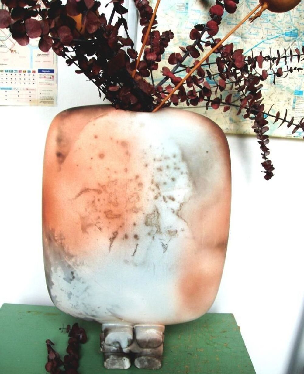 Vase Fait Main Art Am&eacute;ricain En C&eacute;ramique Décoration