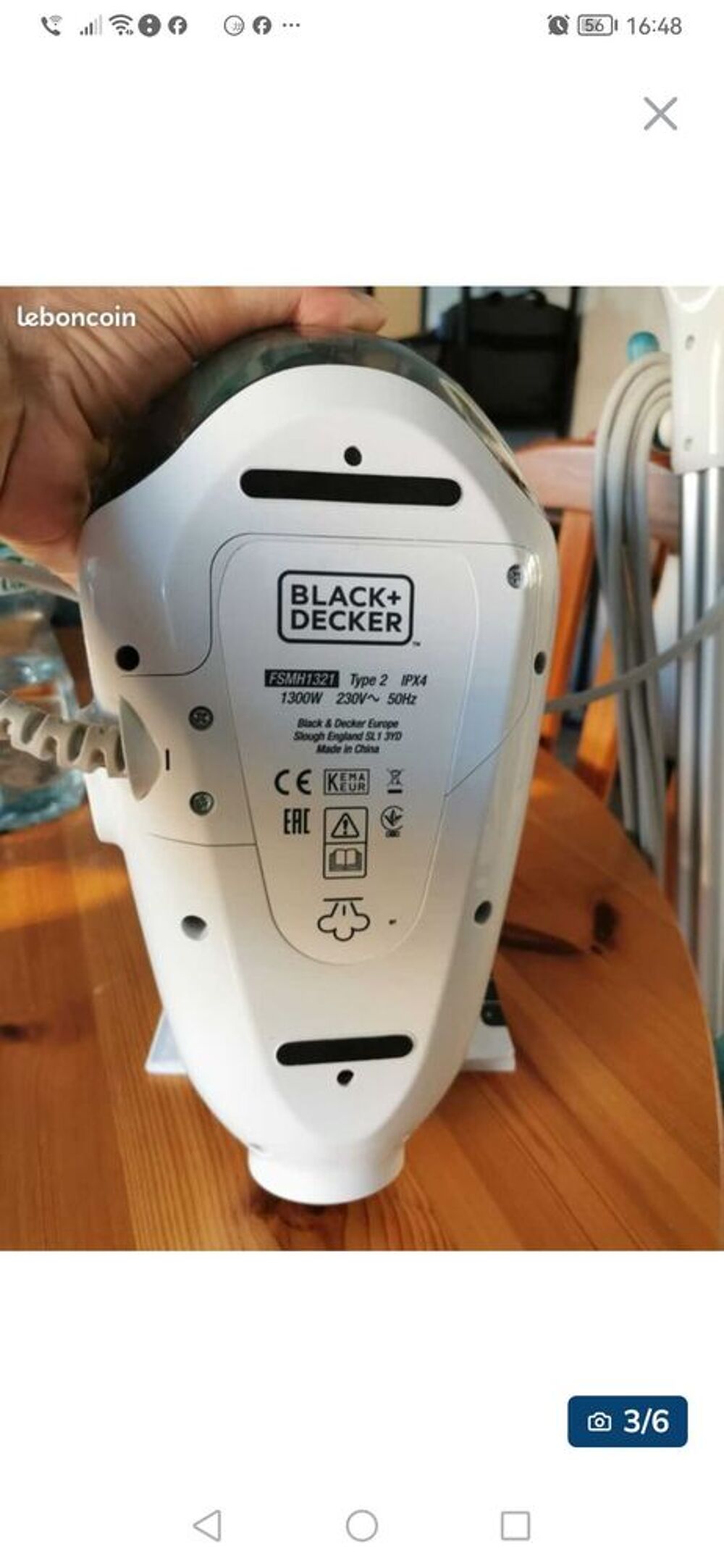 Balai vapeur Black et Decker Electroménager
