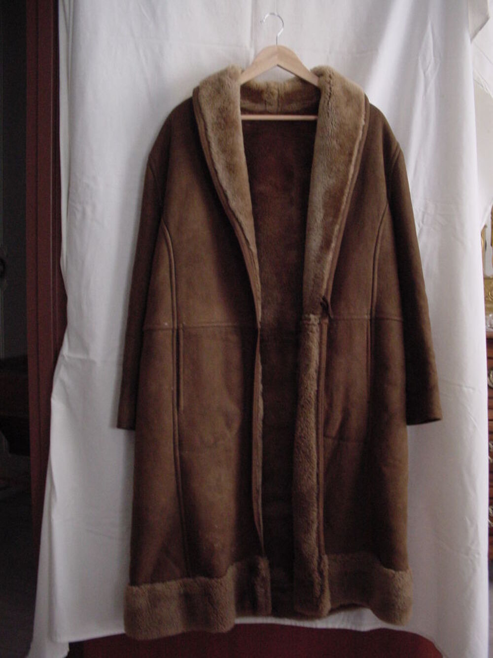 Manteau cuir doubl&eacute; Maroquinerie