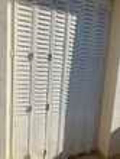 5 grands volets persienne blanc style Plazza Paris en fer Bricolage
