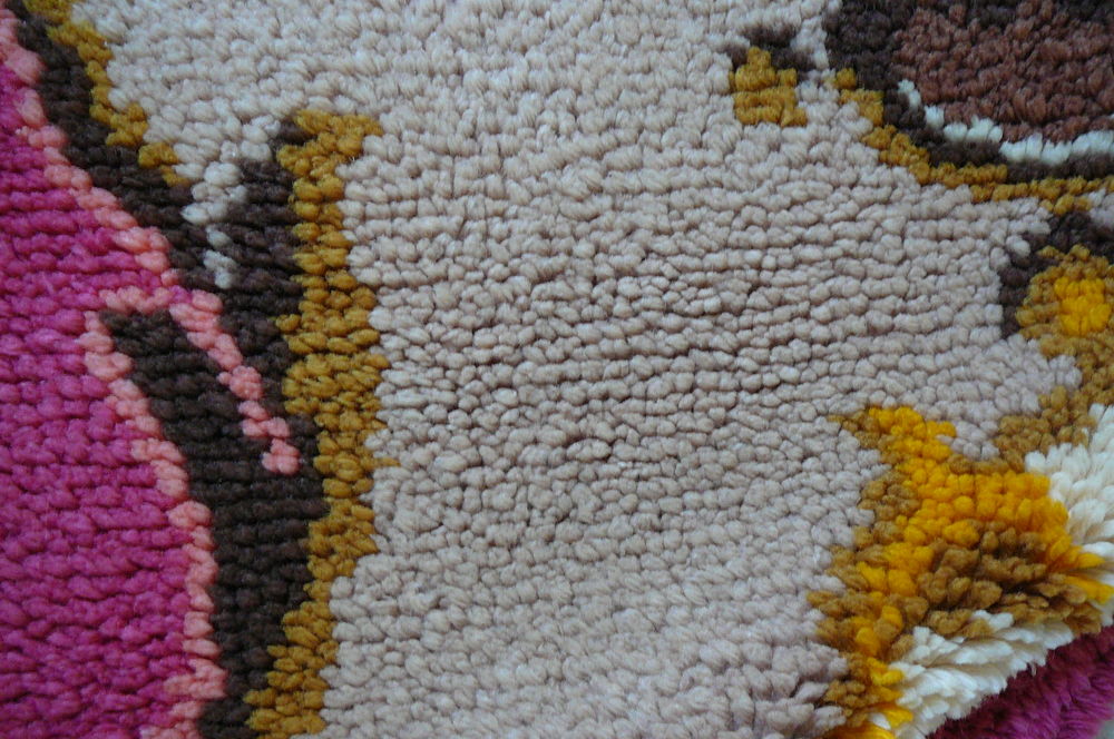 TAPIS FAIT MAIN 100% LAINE (170 x 90 cm) Neuf Décoration