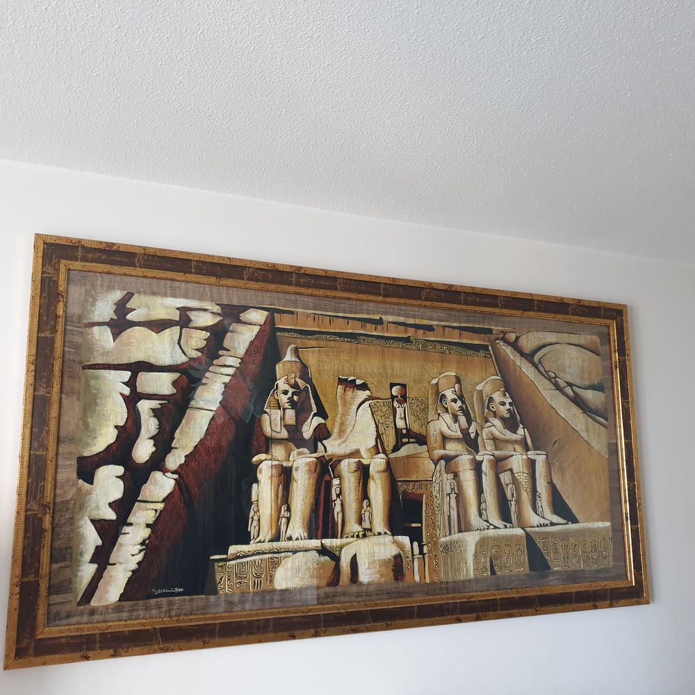 Tableau temple d'Abou Simbel Décoration
