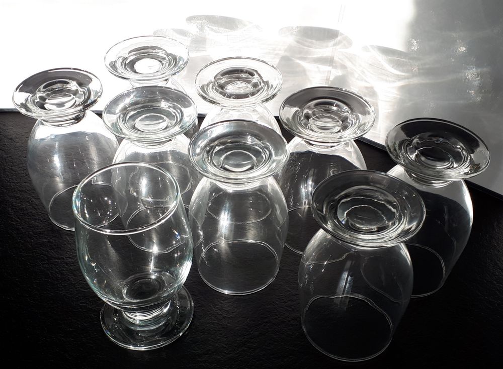 42 Gds Verres &agrave; Pied Blancs R&Eacute;SISTANTS (pour GIVR&Eacute;S, Verrine Cuisine