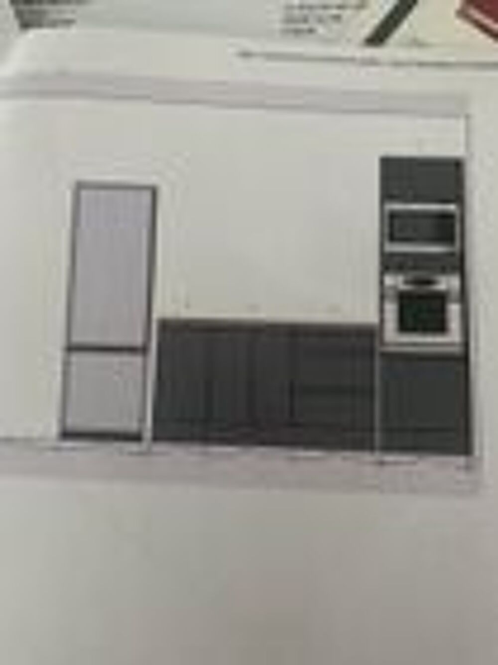 cuisine neuve fa&ccedil;ade grise plan de travail ch&ecirc;ne clair Meubles