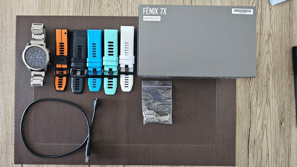 Garmin Fenix 7X Sapphire Solar titane Bijoux et montres