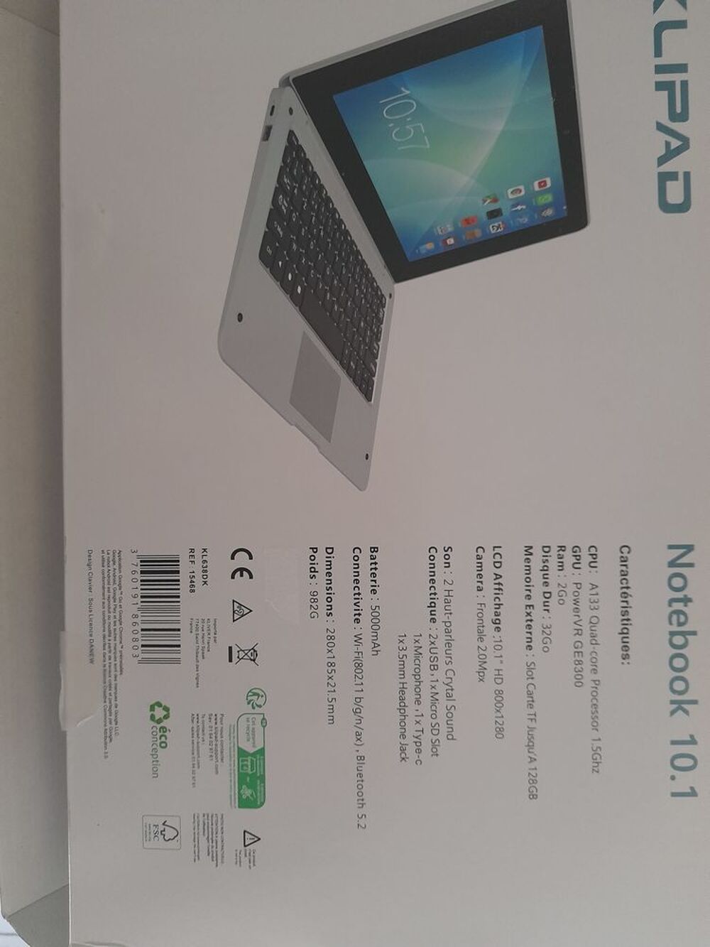 Notebook KLIPAD Argent&eacute; Matériel informatique