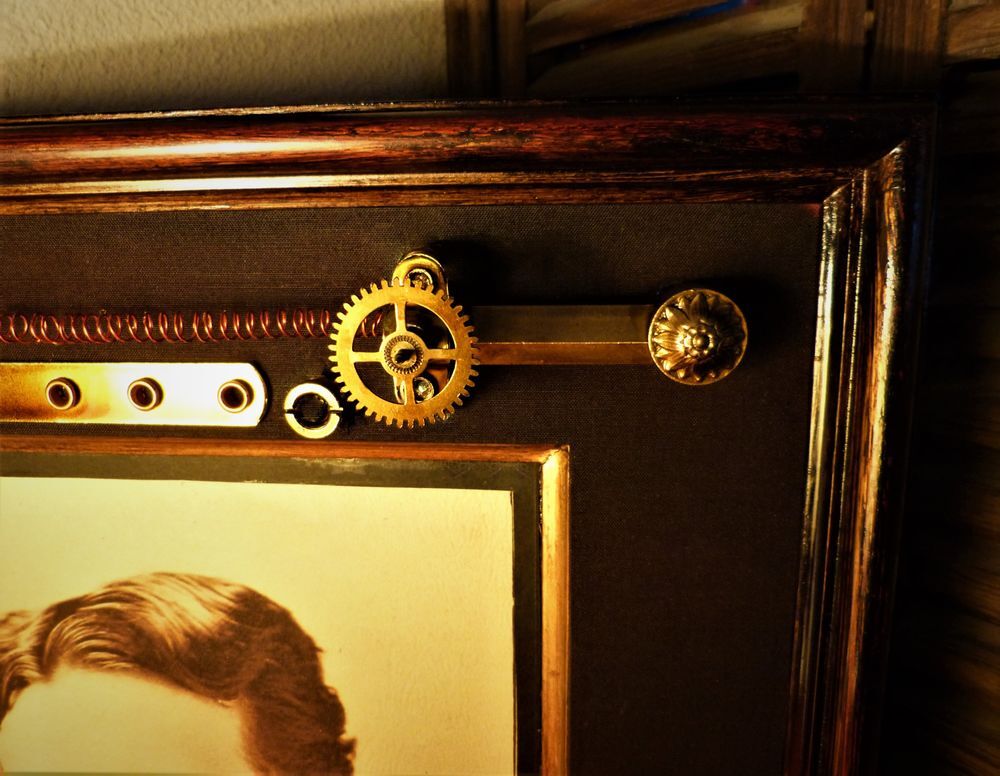 Tableau "NICOLA&Iuml; TESLA" Steampunk Décoration