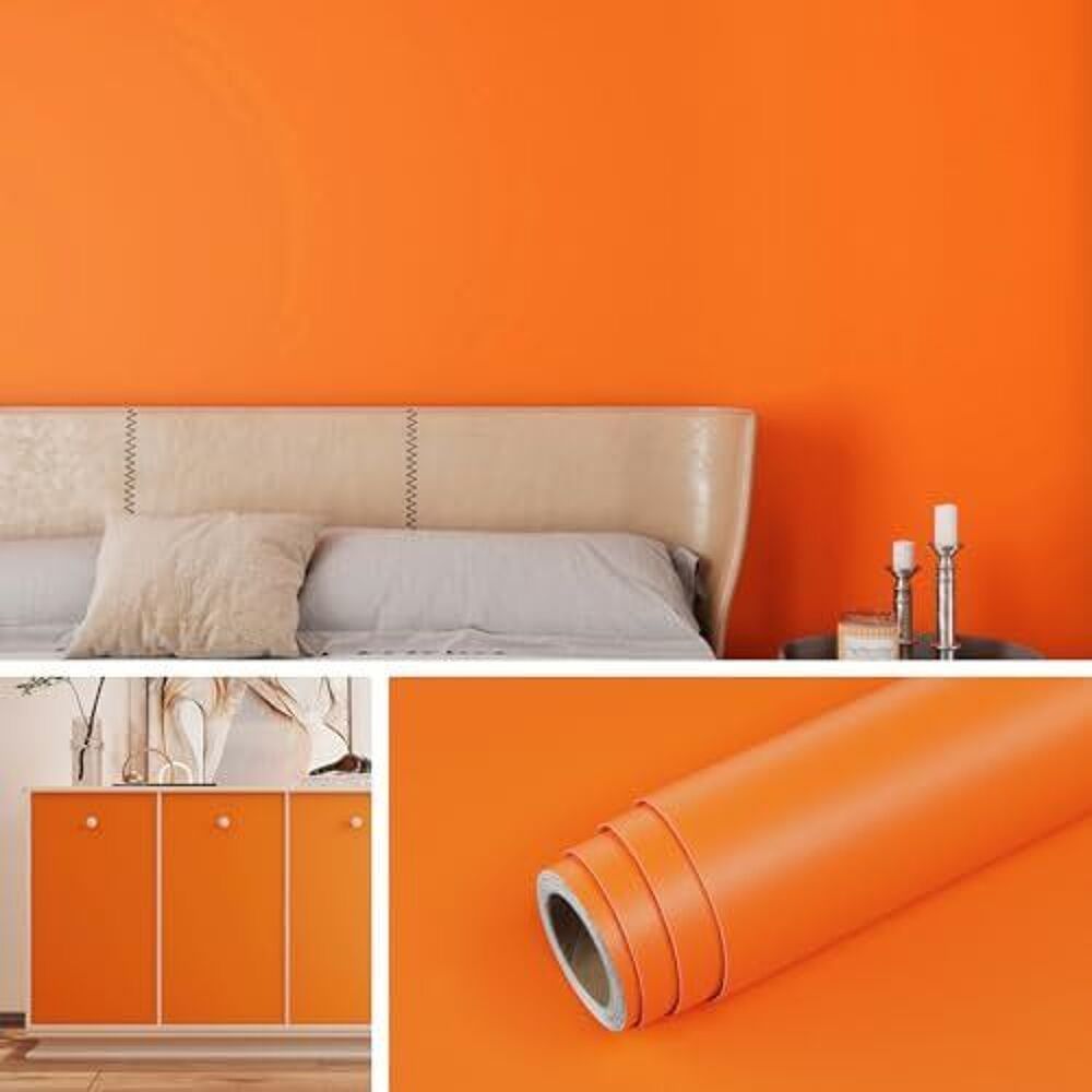 rouleau adh&eacute;sif orange Bricolage