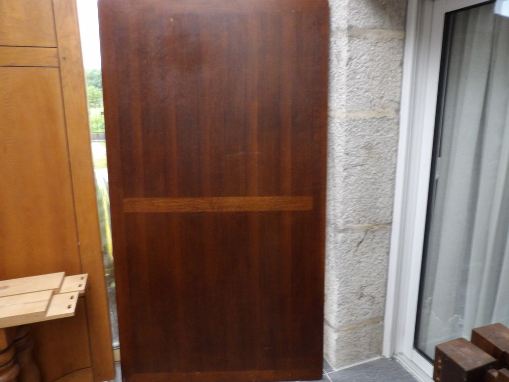 TABLE MONASTERE en CHENE MASSIF de 105 x 190 cm avec 2 rallo Meubles