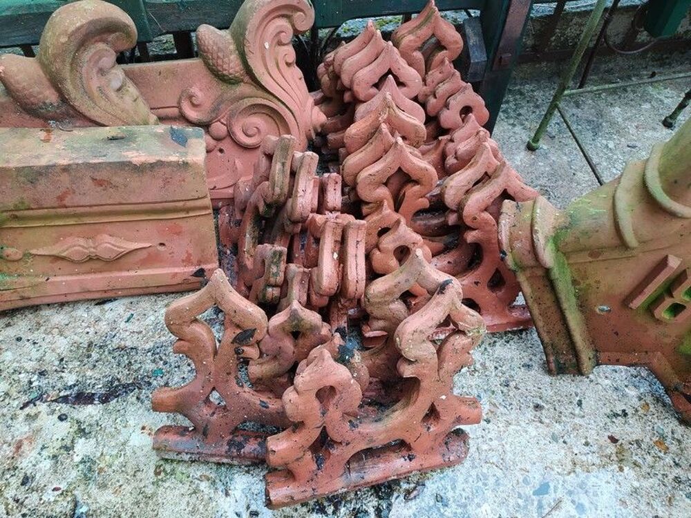  &Eacute;l&eacute;ments Faitage Faiti&egrave;re Cr&ecirc;te Brique Tuile Ornementation Bricolage