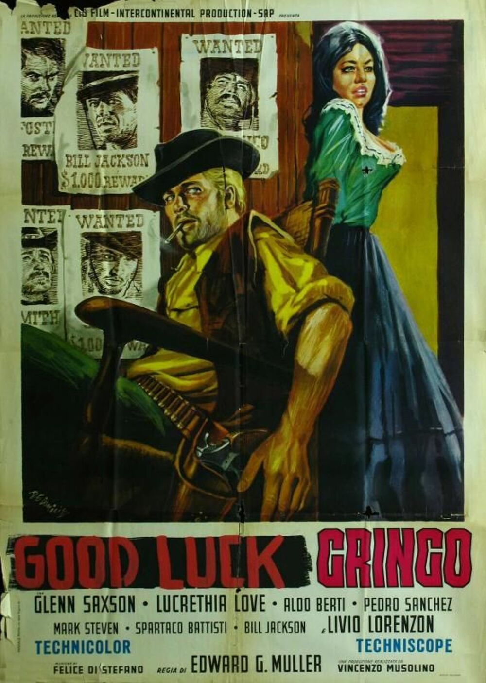 DIEU ET AVEC TOI GRINGO avec Glenn Saxson DVD et blu-ray