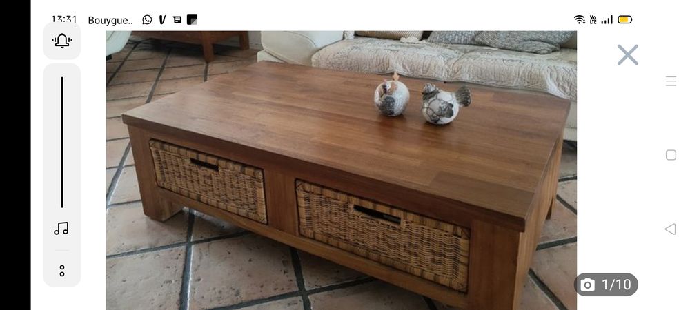 Table basse de salon en teck Meubles