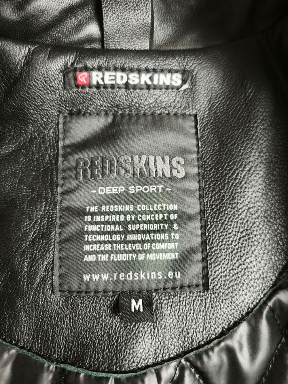 Redskins Veste cuir noir homme T.M Vêtements