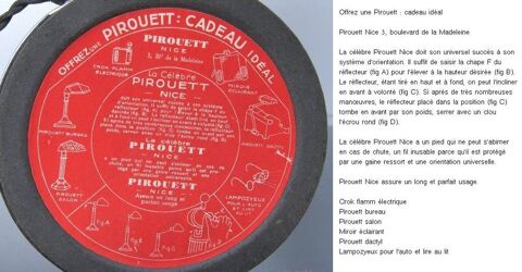 Dessous de lampe PIROUETT de remplacement carton gaufr� avec 10 Marseille 13 (13)