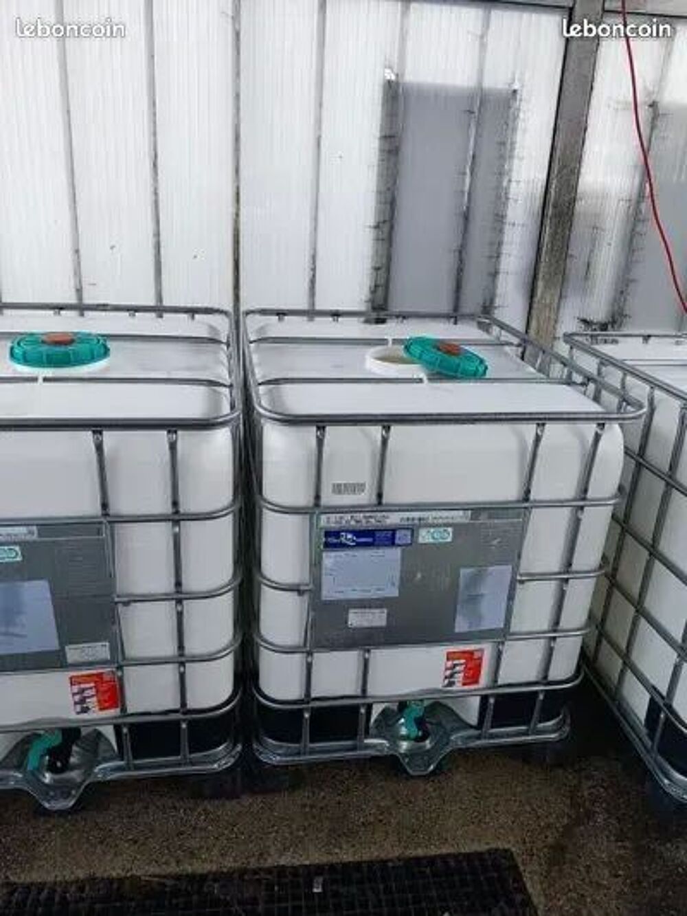 R&eacute;cup&eacute;rateur d'eau de pluie 1000 L ALIMENTAIRES anti algues Jardin