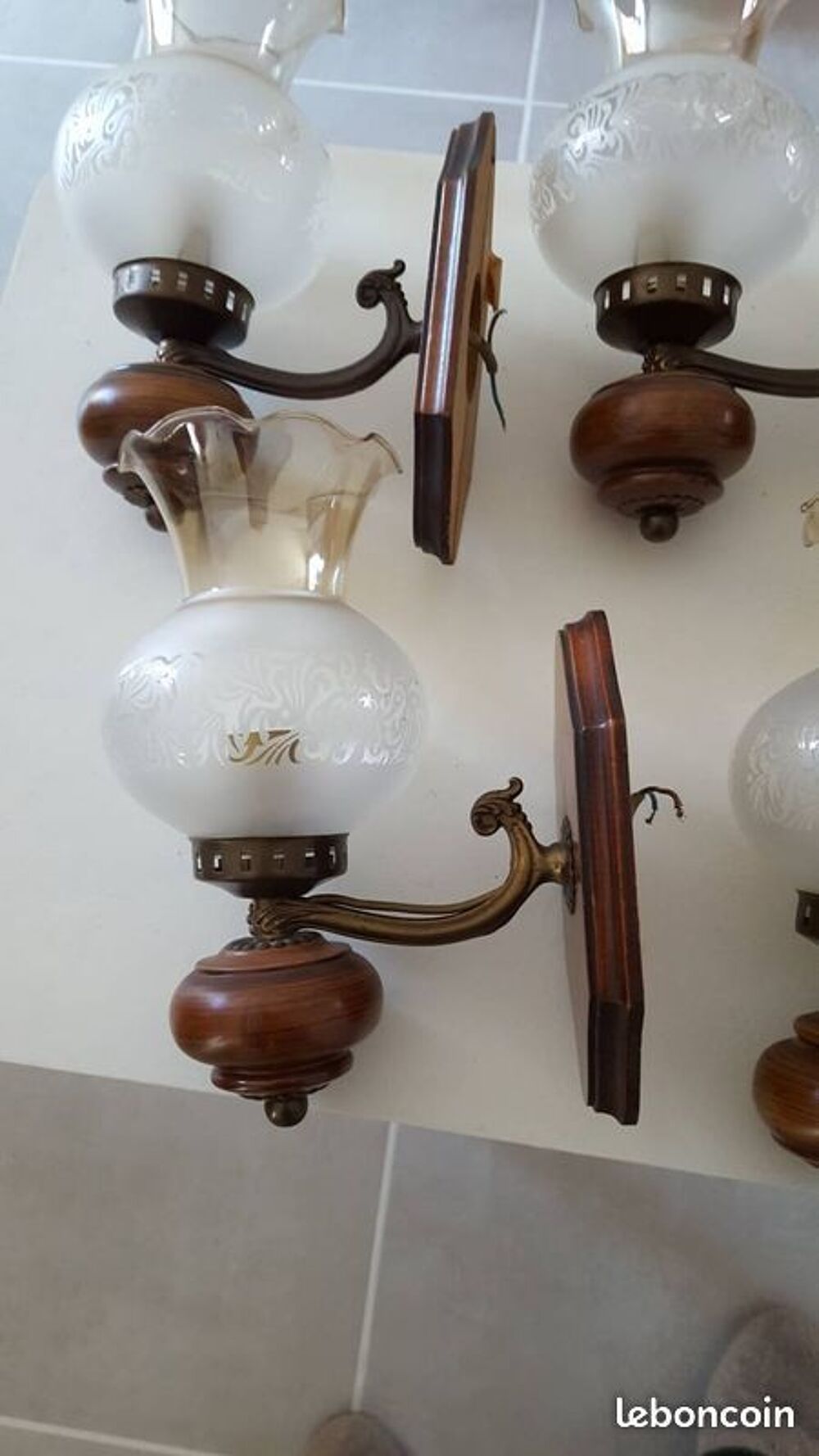 6 appliques rustiques Décoration