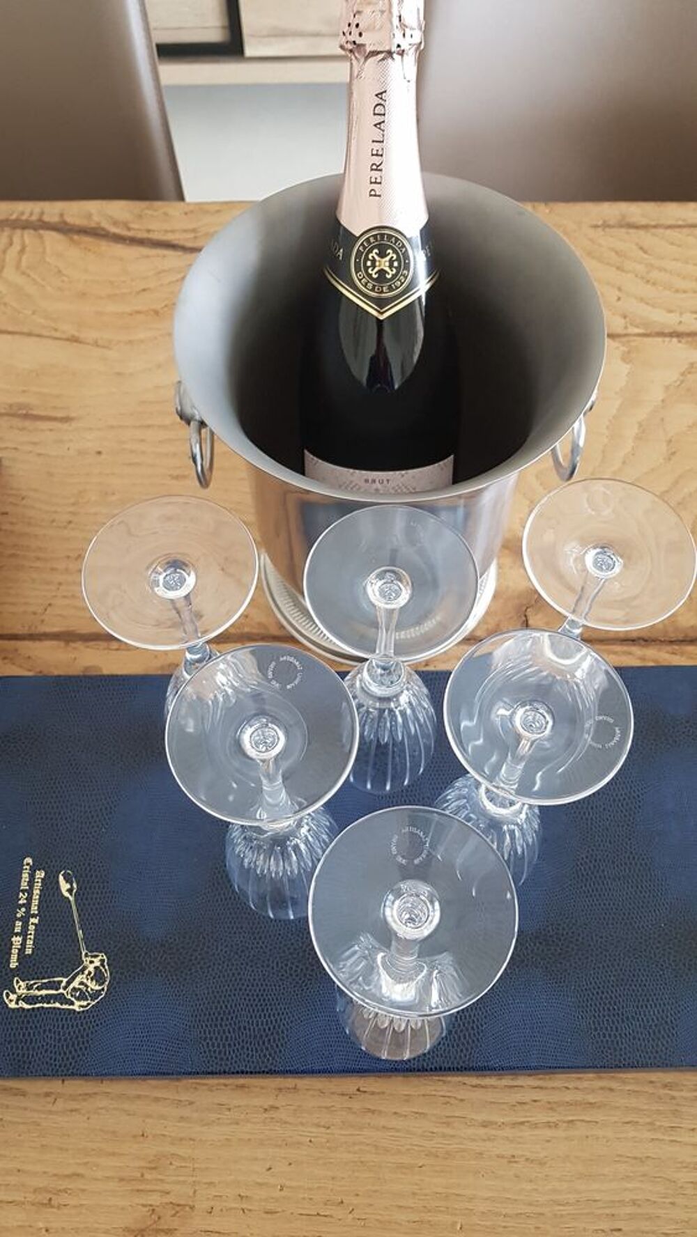 service de 6 flutes a champagne Décoration