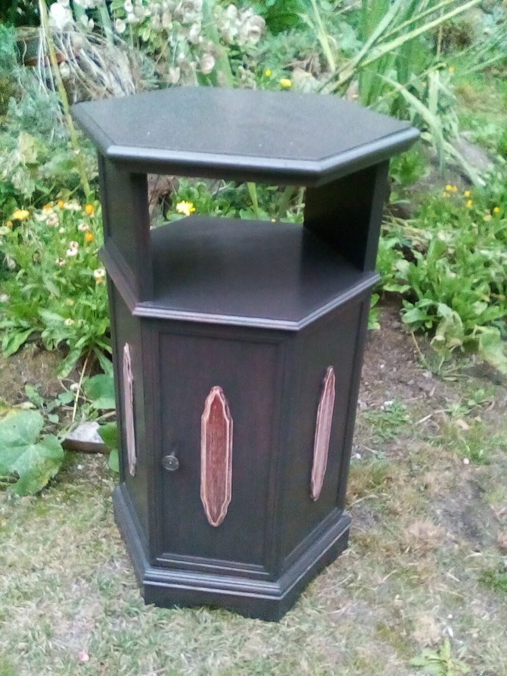 Placard Etagere hexagonal exagonal gris wengue wenge Meubles